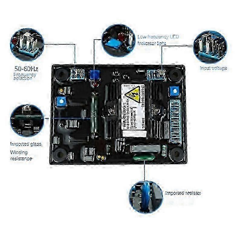 LC AVR Voltage Regulator Module for M16FA655A Convenient Portable Generator Replacement Control Board