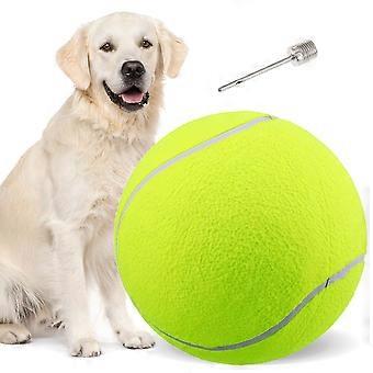 Balle de tennis géante de 9,5 pouces pour grands jouets pour animaux de compagnie / Extérieur / Sports / Plage