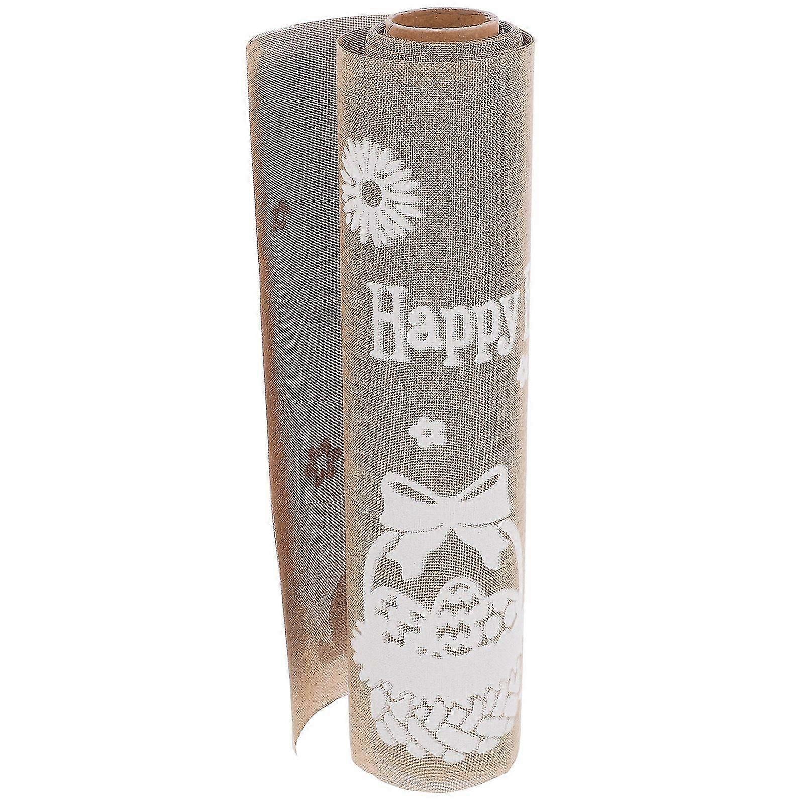 Easter Table Runner Featuring Easter Theme Pattern for 1 Piece Rustic Home Decoration