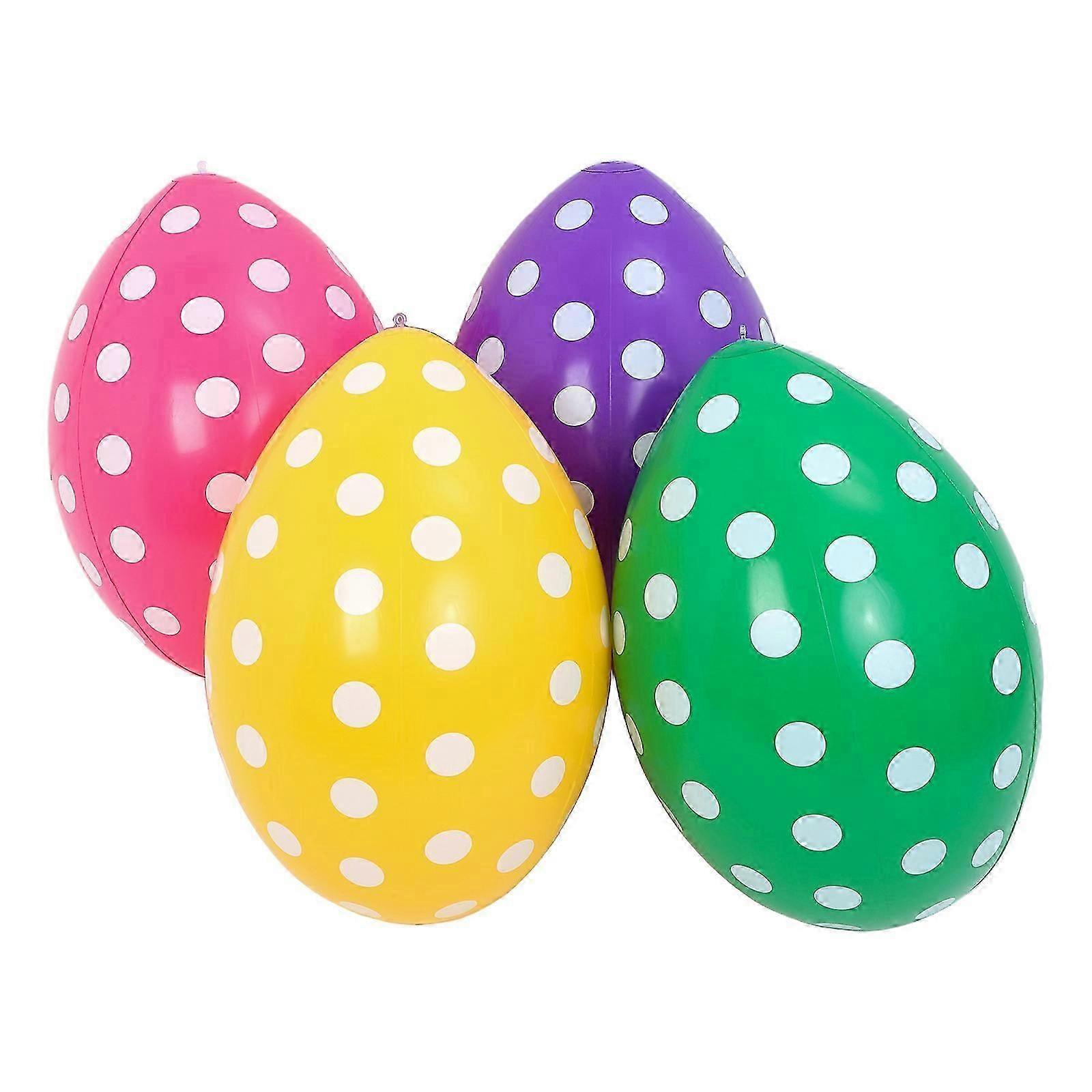 Inflatable Easter Eggs PVC Giant Easter Egg Balloons for Party 4Pcs Set
