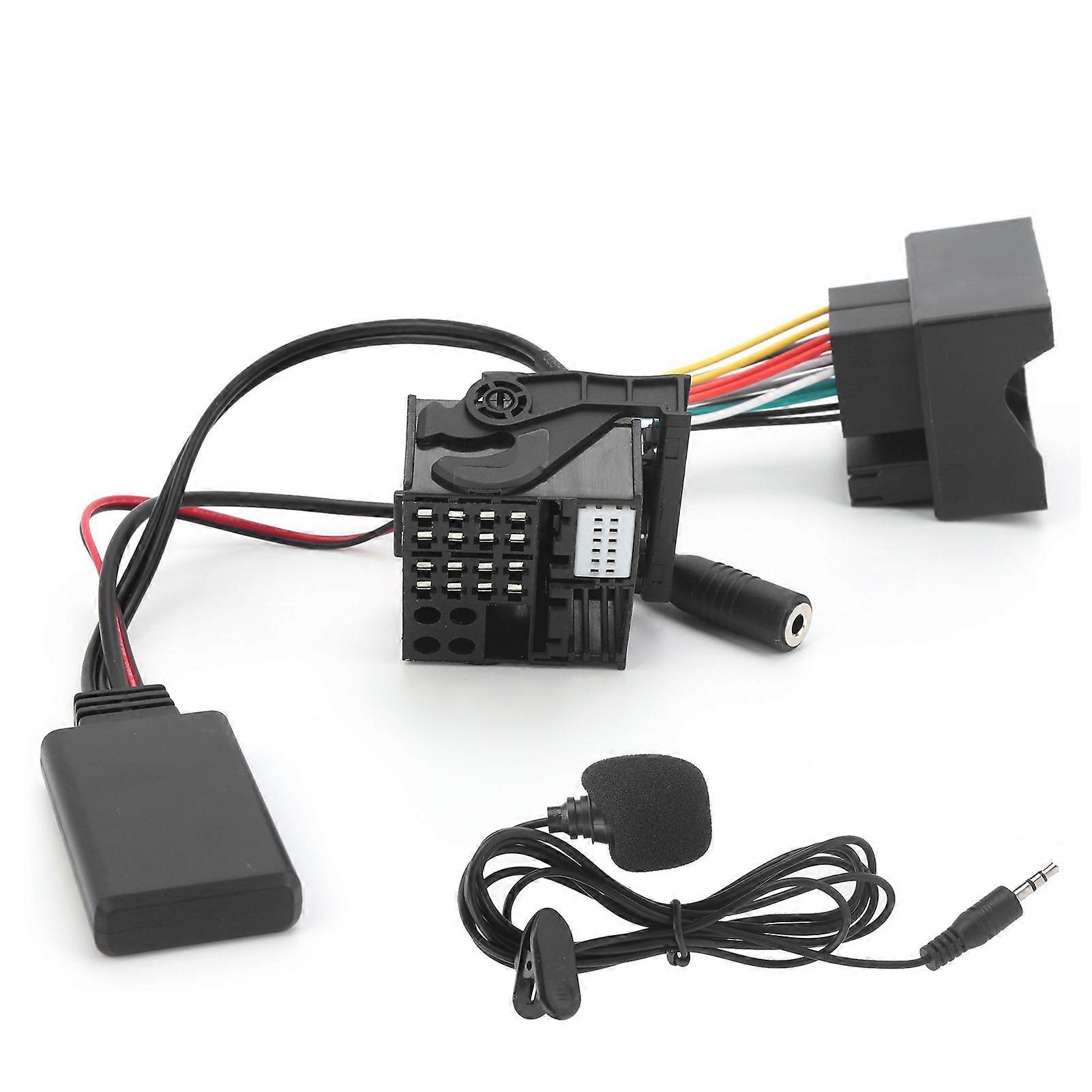 Adaptor audio Bluetooth 5.0 AUX cu microfon, 59,1 inch, potrivit pentru E60, E63, E64, E65, E66, E87