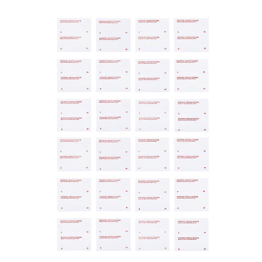 Eyebrow Makeup Stencil Practical Eyebrow Template Stencils with 96Pcs