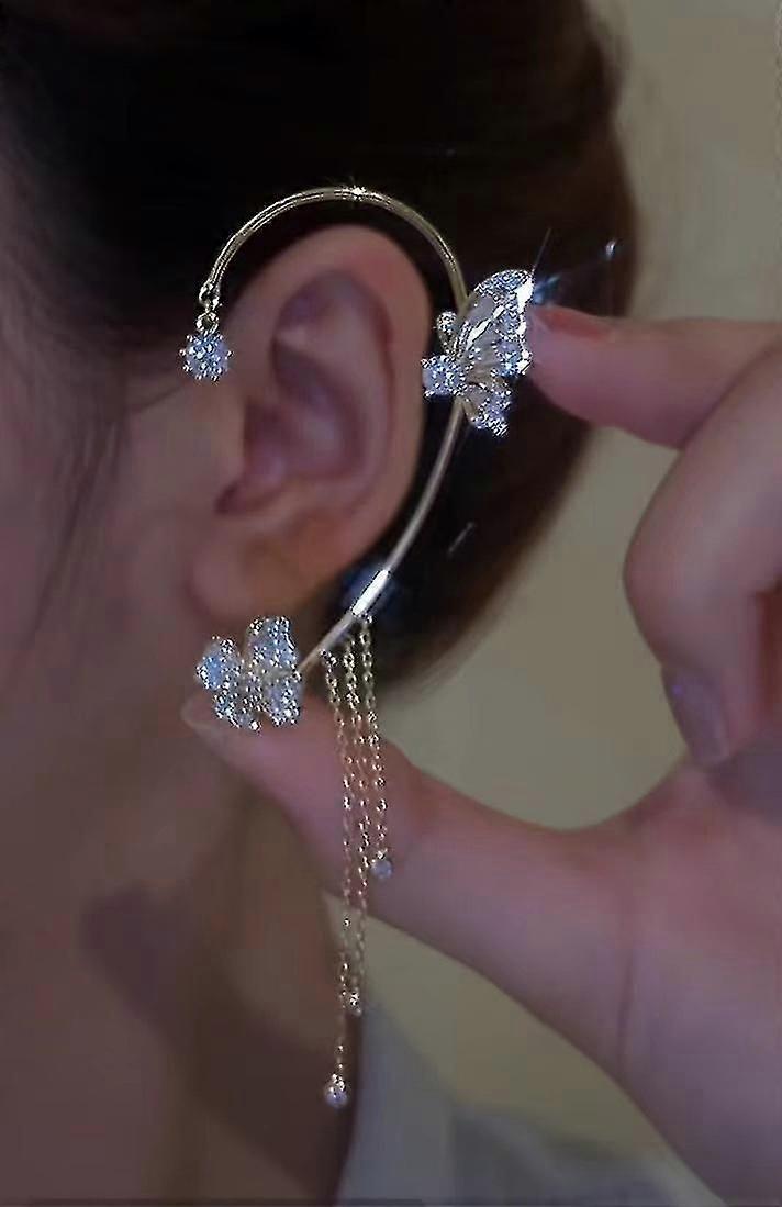 Pendientes de borla mariposa (un par)