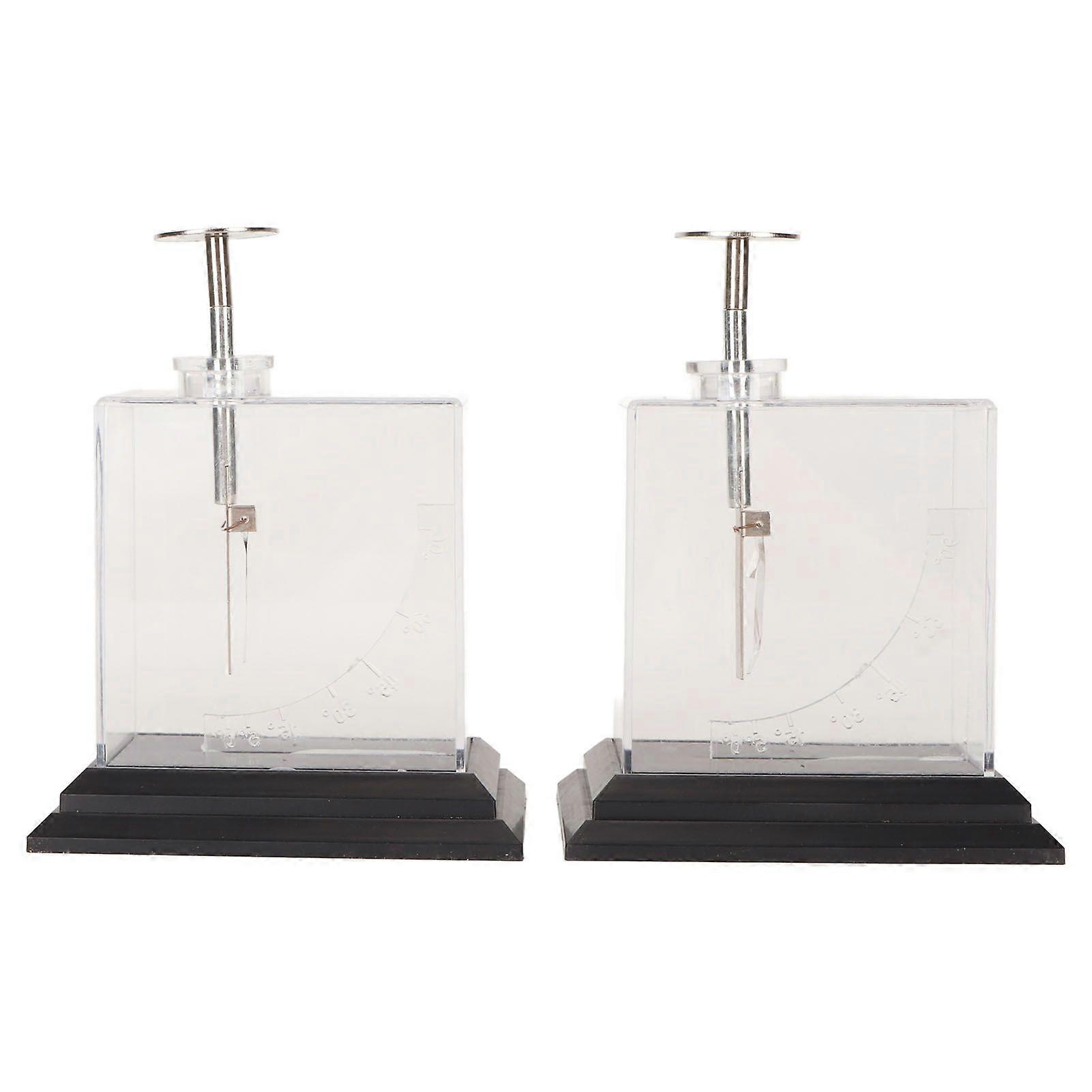 Foil Electroscope Compact Structure High Sensitity Precise Scale Physics Electrometer for Teaching Aids Experiments