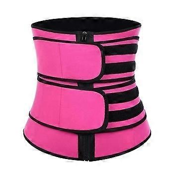 Women's Slimming Belt Adjustable Neoprene Waist Trimmer Pink 5XL-Good