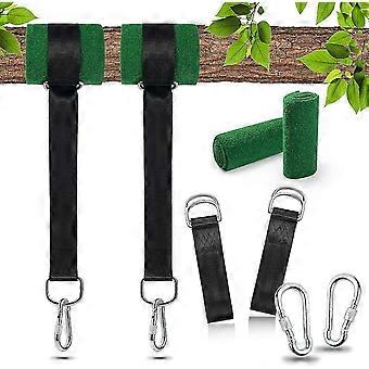 Tree Swing Hanging Straps Kit 2x5ft Duty Swing Hanger Met Karabijhaken, Boombeschermers En Draaihaak