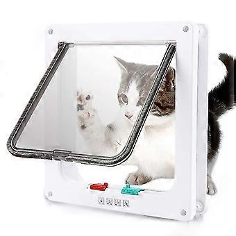 Witte ABS Kattendeur Hondendeur Gat vrije in- en uitgang PET-deur