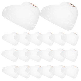 24pcs Cubiertas de zapatos impermeables Cubrezapatos de plástico transparente antideslizantes para lluvia Protectores de botas de un solo uso para rafting Senderismo Actividades al aire libre