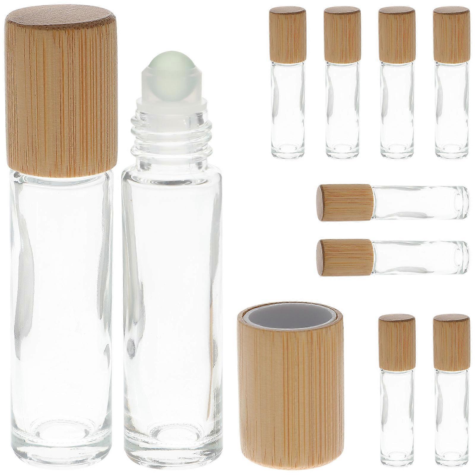 10st 10ML eterisk olja roll-on flaskor små parfym underförpackningar flaskor
