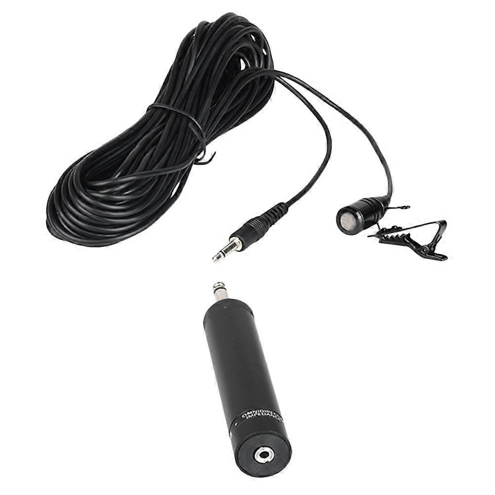 Multi Purpose Wire Mic Lavalier Microphone for Performance 3Sets Black