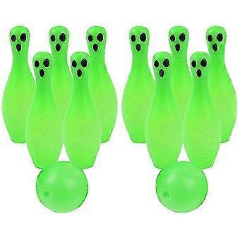 1 Set Halloween Glow-in-the-dark Bowling Familie Interactieve Game Bowling Plaything