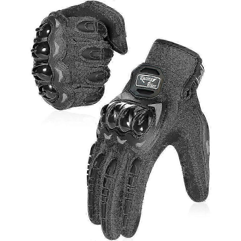 Full Finger Touchscreen Motorcycle Gloves with Hard Knuckle