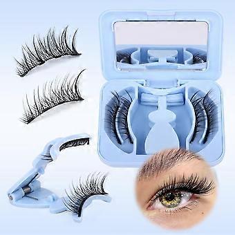 Magnetic eyelashes with applicator, magnetic eyelashes, fluffy magnetic eyelashes, no eyeliner required, natural cat eye eyelashes, magnetic eye