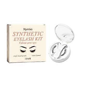 Le kit de faux cils magnétiques recourbants Nymixa est doux, léger, duveteux, naturel et facile à porter.