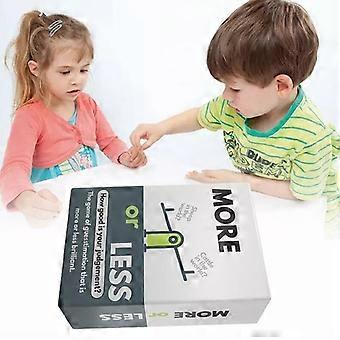 Mere eller mindre kortspil pap Hvor god er din dømmekraft familiefest action