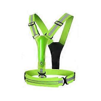 LED Reflective Safety Vest Light Up for Running Biking Walking at Night