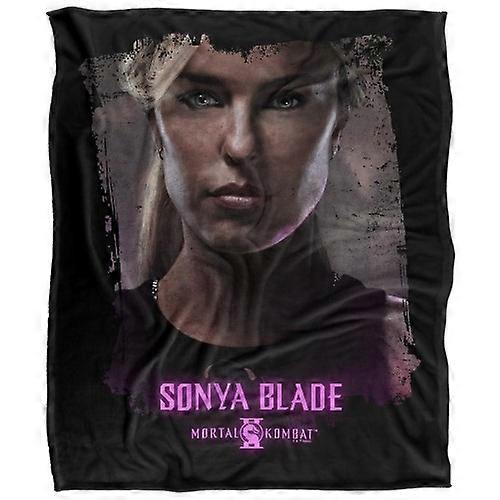 Mortal Kombat 2 Sonya Blade Portrait Soft Touch Blanket