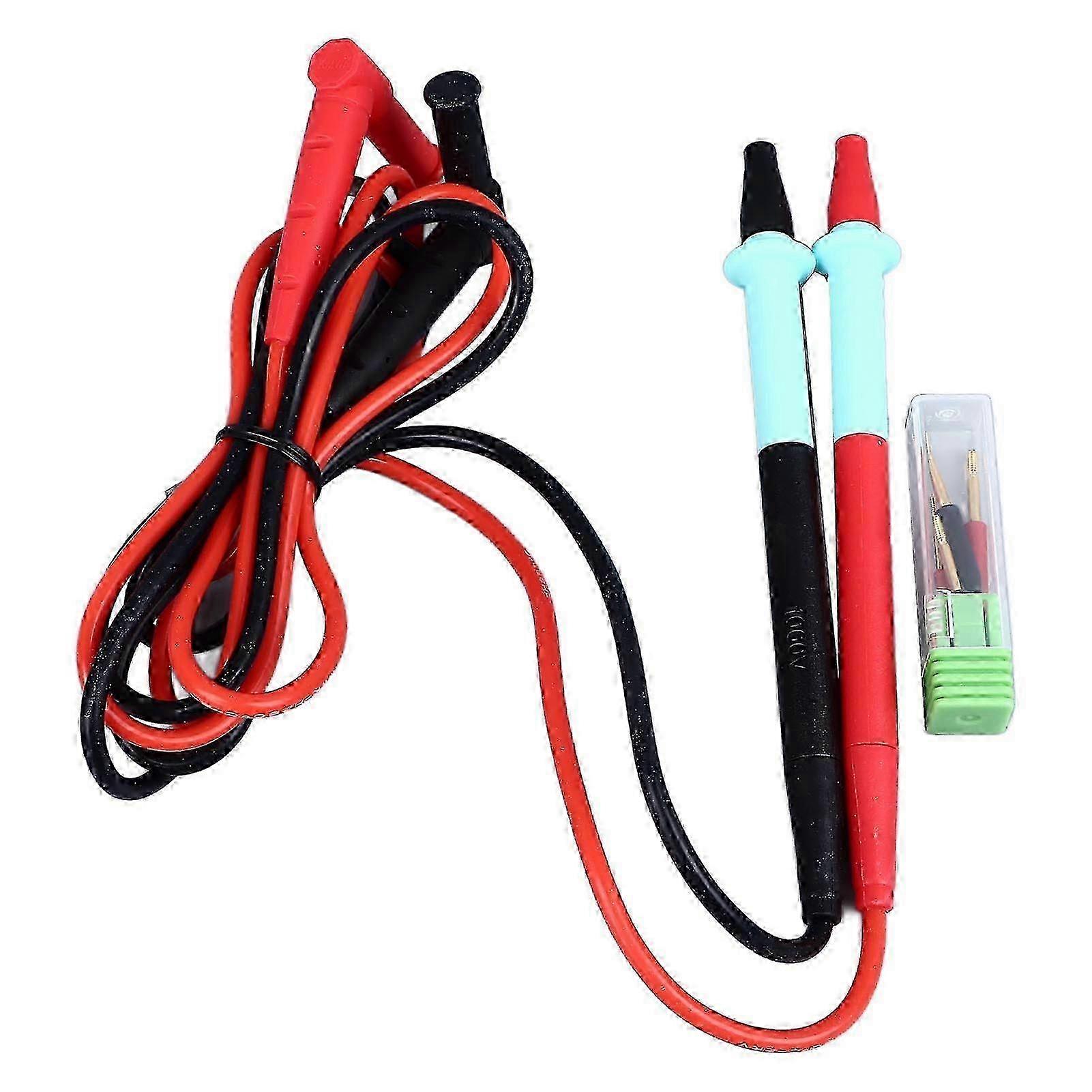 Multimeter Probe Kit Electrical Tester with Copper Needle Thin Pointed Tips 20A 100CM