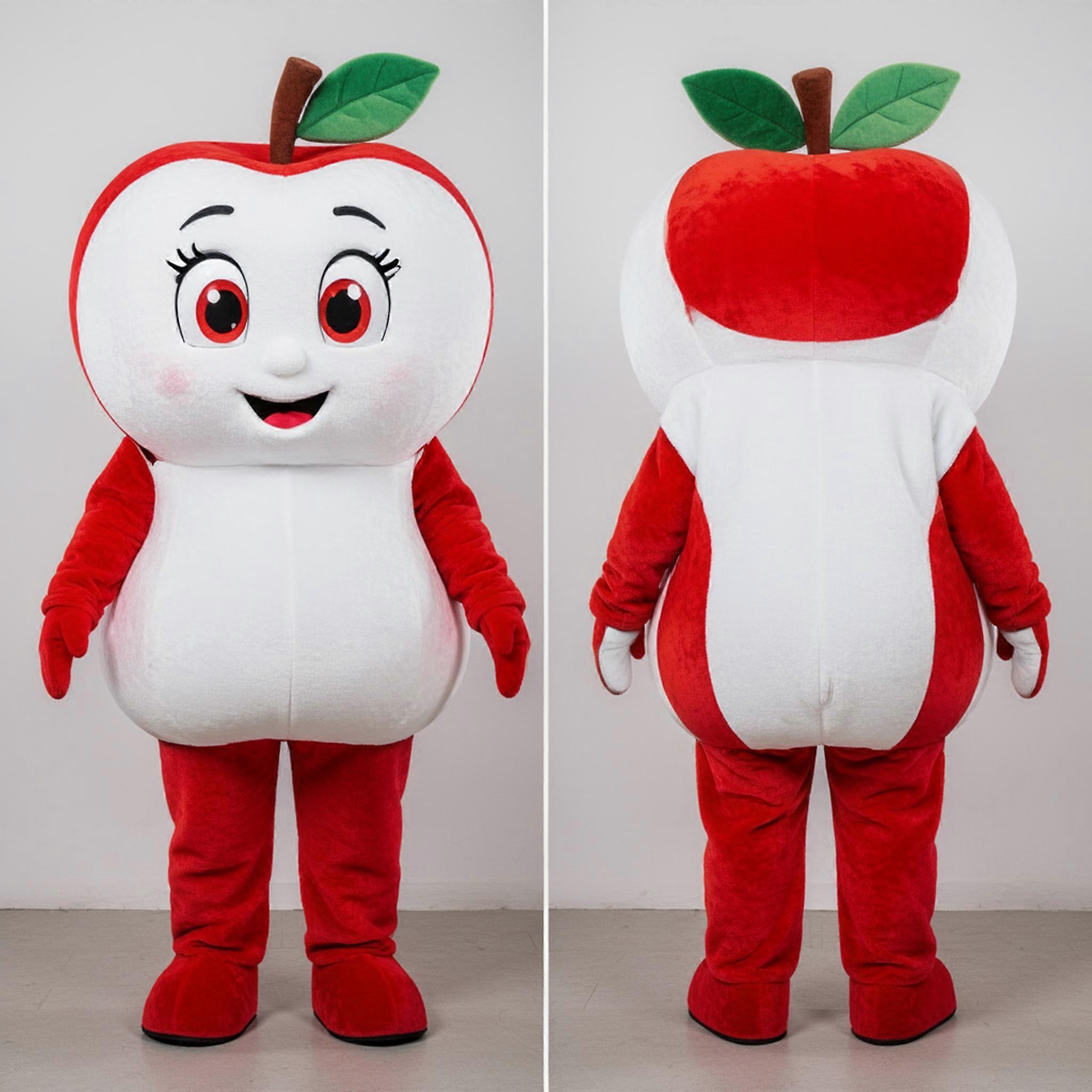 MASTICOT Velvety White Rounded Apple Mascot