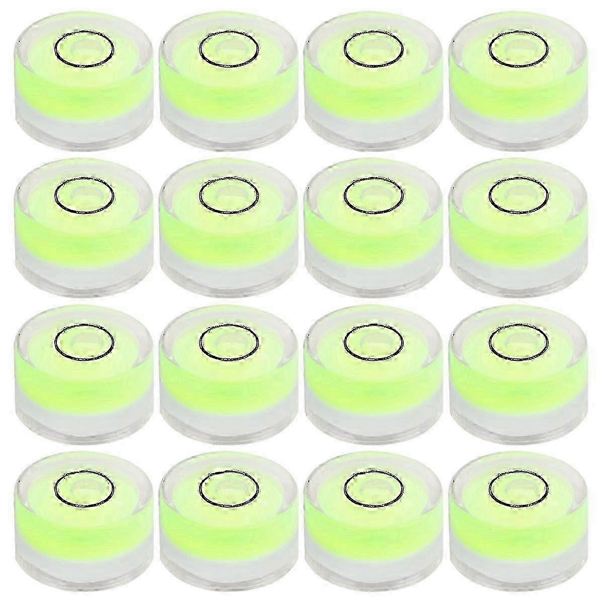 Mini Bubble Level Circular Diameter 15Mm Flat Height 6Mm Adjusting Tool Surface Leveling 16Pcs-Good