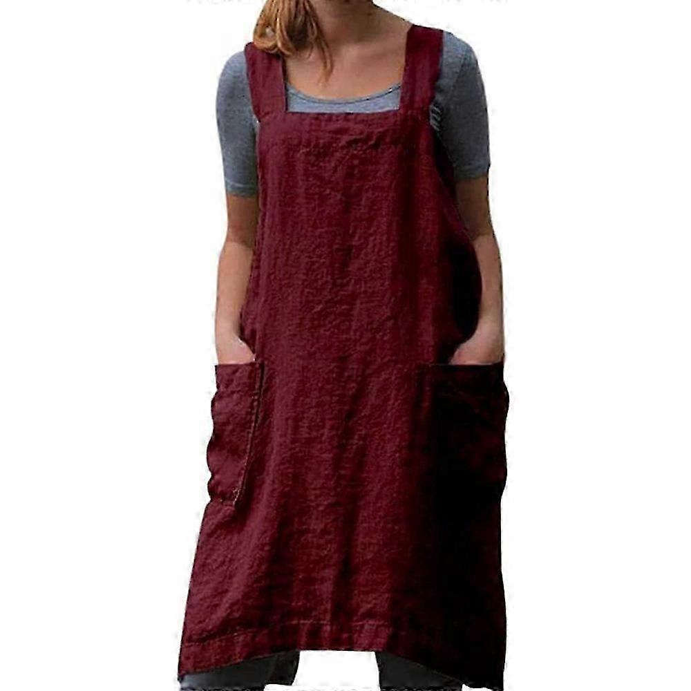 H-Back Linen-Cotton Baking Apron