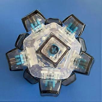 With LED Light Keyboard Ball 12 Key Clickable Button Fingertip Press Button Tester Creative Spherical Shape Keyboard Key Toy