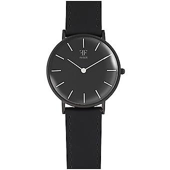 Faber time Quartz Analog Woman Watch with F501BK Cowskin Bracelet