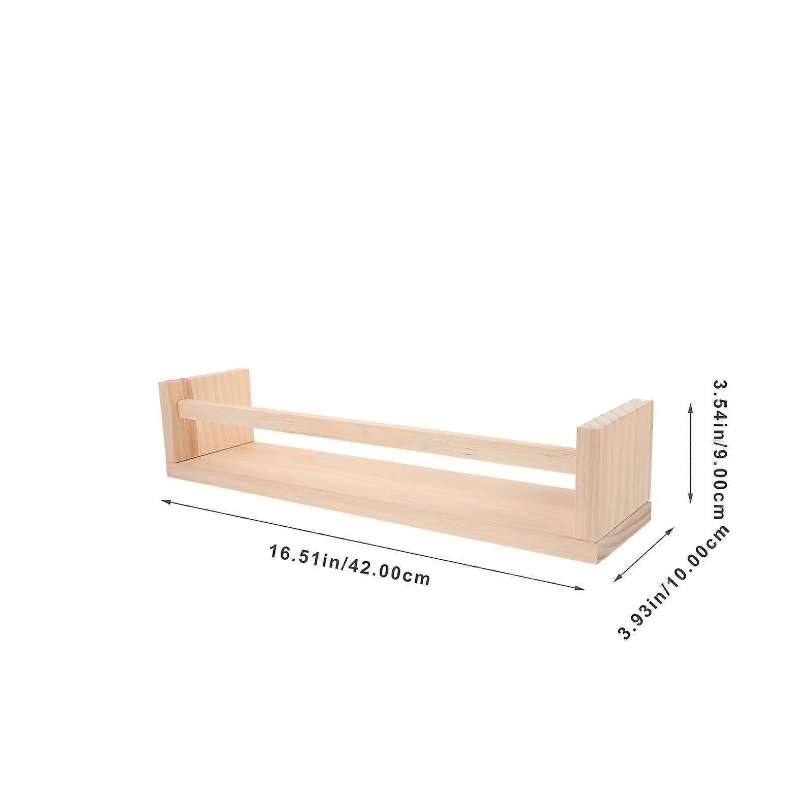 Wooden Wall Rack Wall Shelf for Decoration with Storage Function
