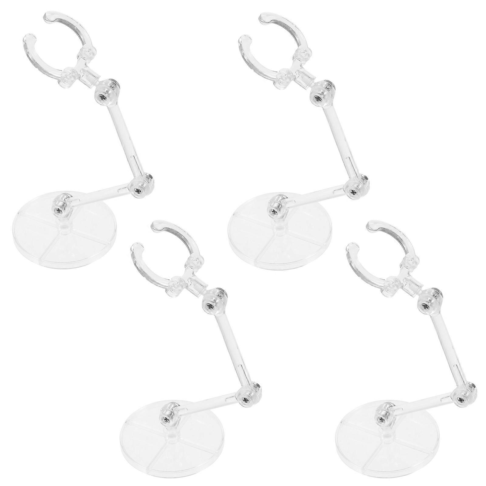 Sturdy Assembly Stand Action Figure Display Holder for 4Pcs Model Support