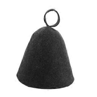 Felt Wool Sauna Hat for Hair and Scalp Protection, Heat Insulation Grey Cap for Men and Women