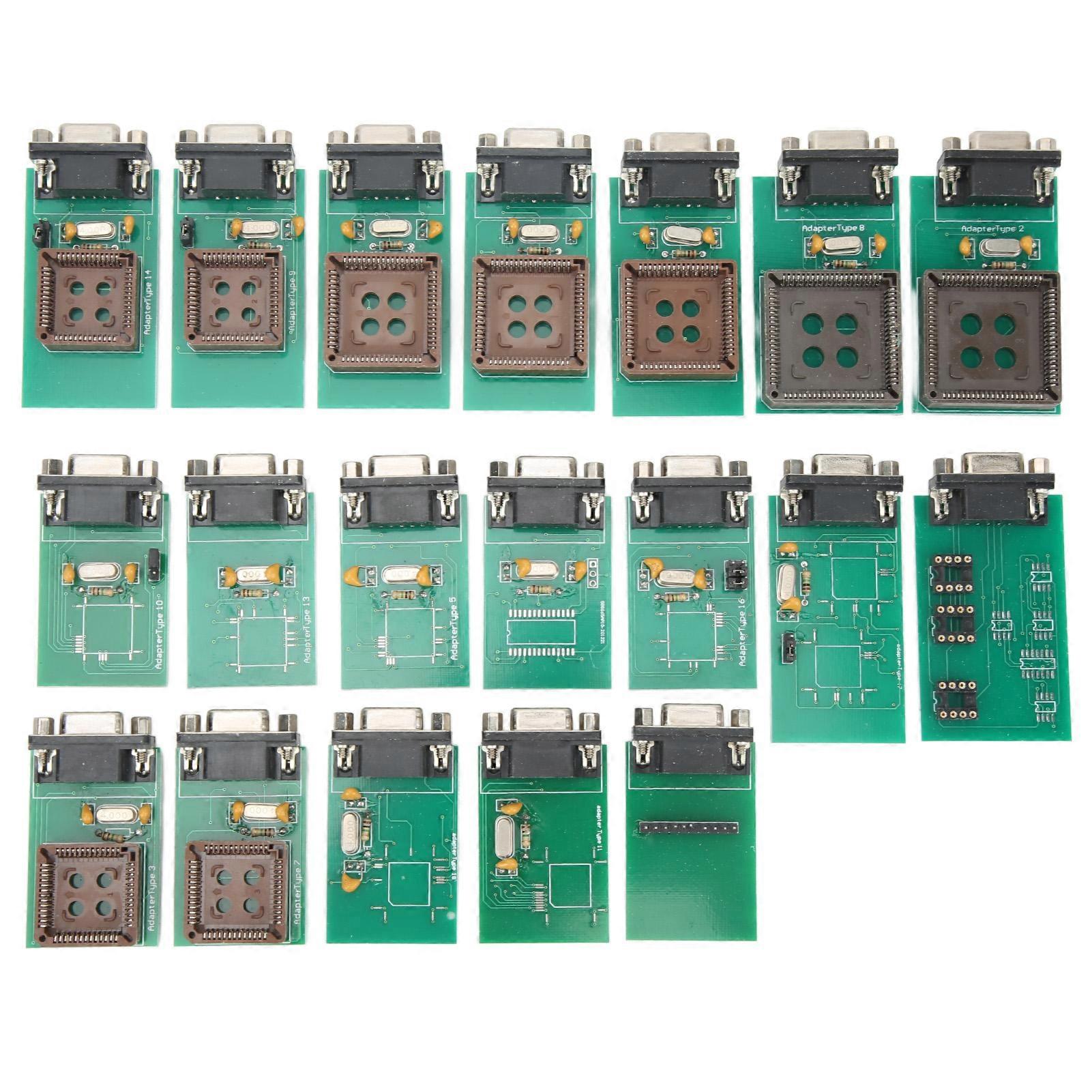19 Pcs UPA Full Adapter Programming Eeprom Board Clip Adapter for All UPA USB Programmer