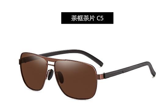 Uudet Tr90 ruostumattomasta teräksestä valmistetut aurinkolasit Retro Square Ajo Tak polarisoidut aurinkolasit miehille ja naisille