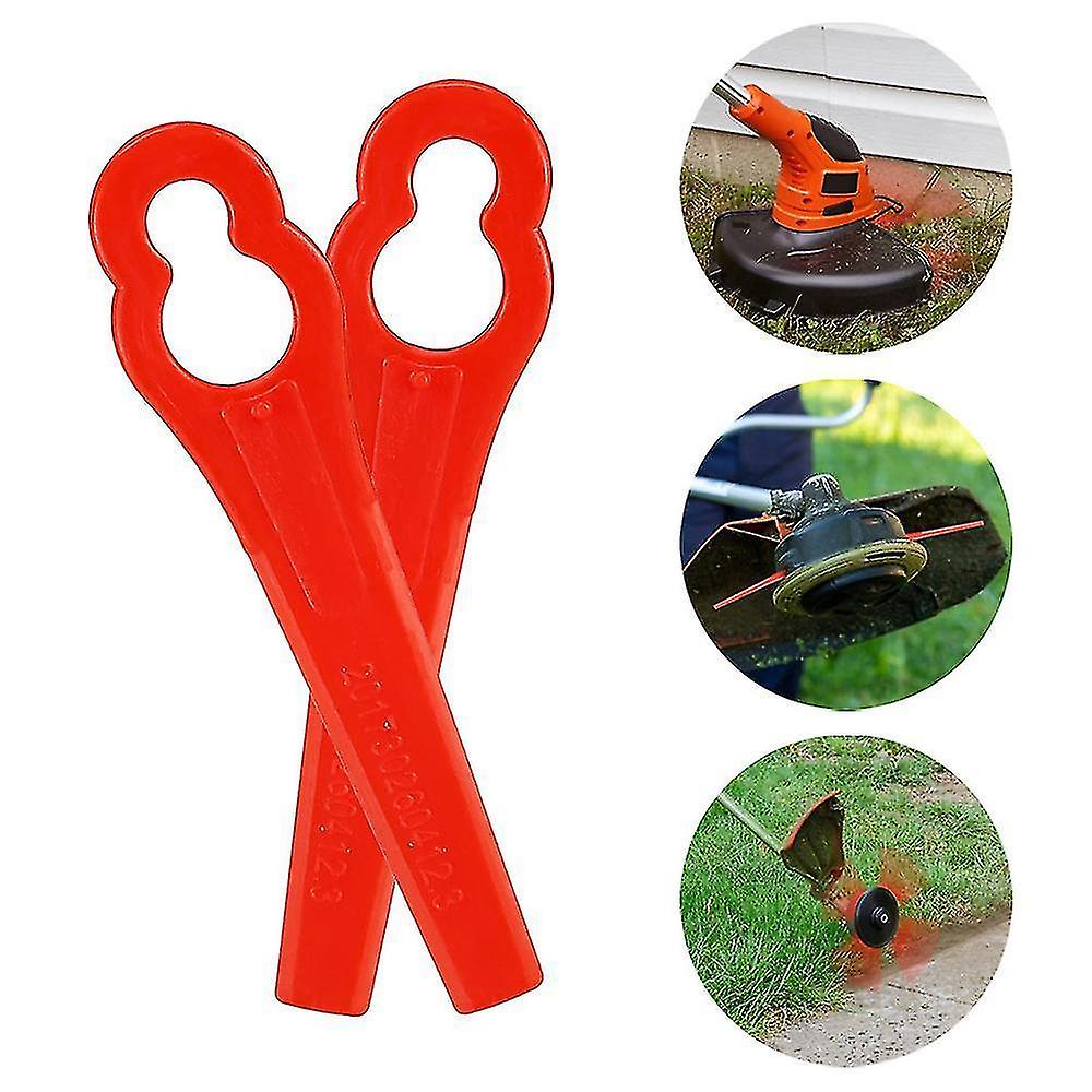 100pcs Plastic Lawn Mower Replacement Blade For Cordless Grass Trimmer Strimmer