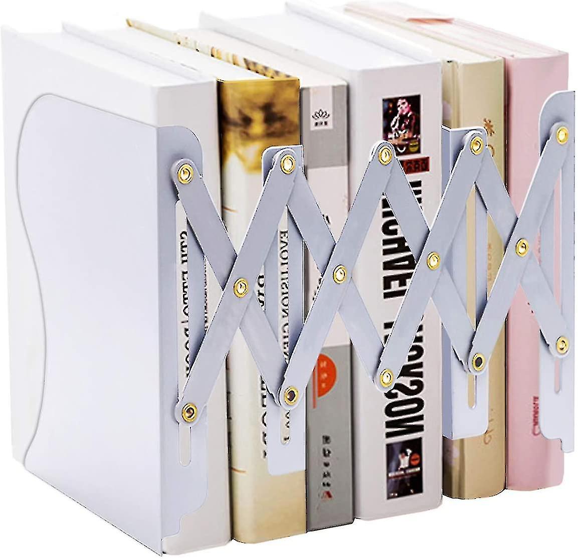Adjustable Bookend, Expandable Magazine Folder For Desk Shelf