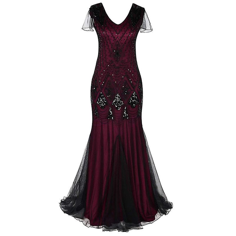 Women's 1920s Dress Sequined Long