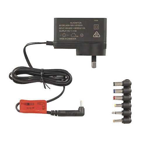 12VDC 1.5A Slim Power Adaptor 7 Plugs Regulated Output Voltage Higher Power