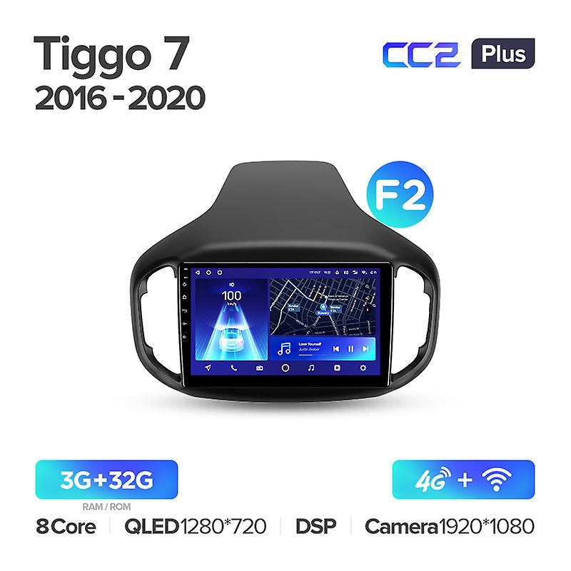 Cc2l CC2 Plus For Chery Tiggo 7 1 2016 - 2020カーラジオマルチメディアビデオプレーヤーナビゲーションGPS Android No 2din 2 DIN DVD