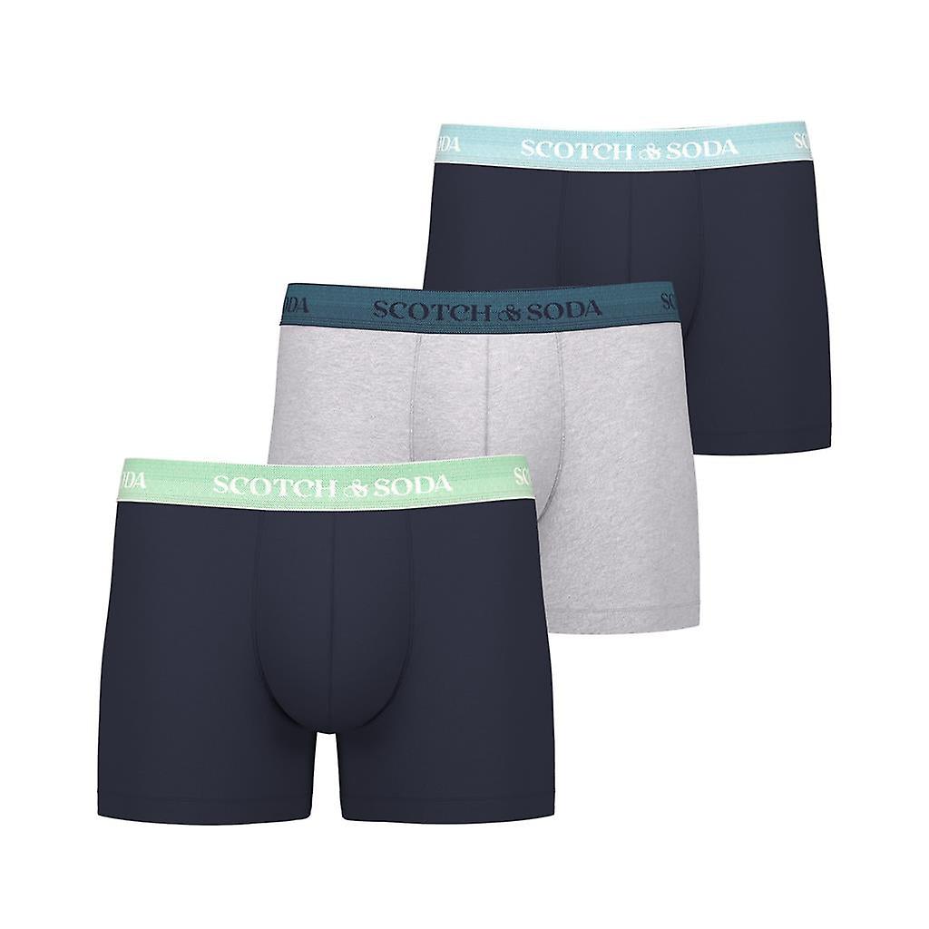 Pánske boxerky Scotch & Soda 3 Pack - modrozelené