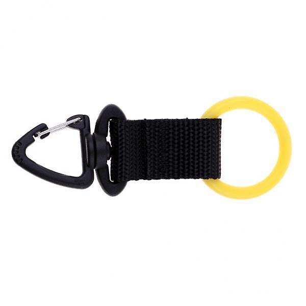 3xWebbing Regulator Octopus Mouthpiece Holder Lightweight Retainer Buckle Yellow