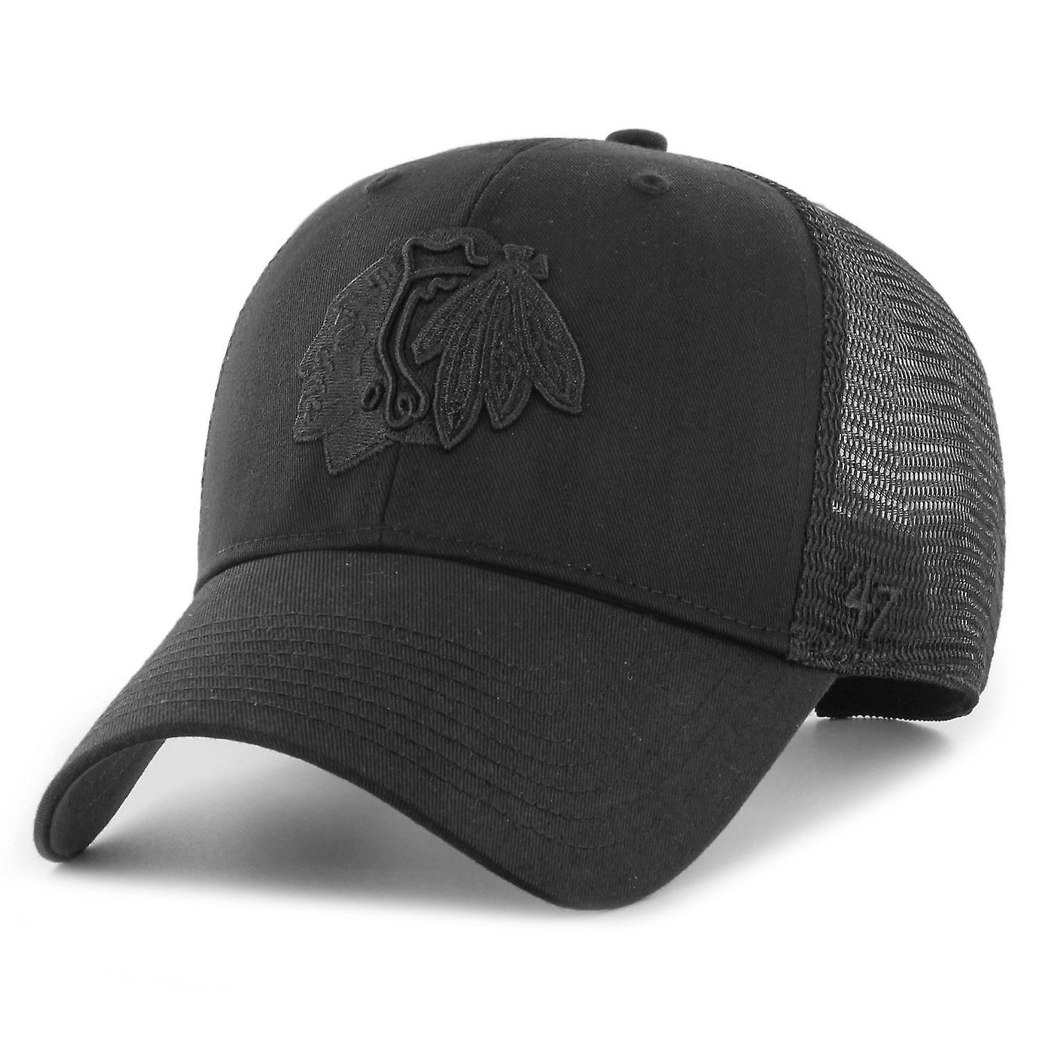 47 Brand 可调节帽 - BRANSON Chicago Blackhawks 黑色