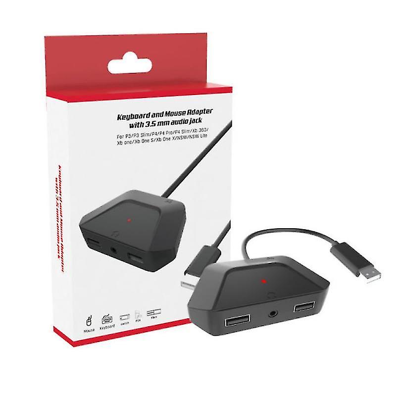 Per Ps3 / ps4 / xbox / switch Series Adapter Keyboard Mouse Converter con supporto jack audio Adattatore per cuffie da 3,5 mm