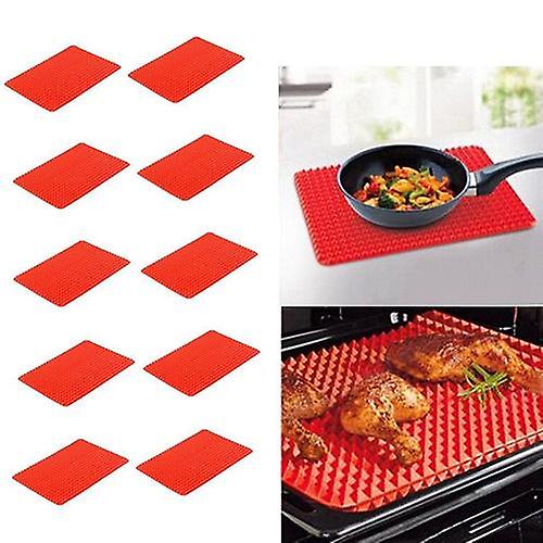 Kitchen Pyramid Pan Non-Stick Silicone Cooking Mat Oven Baking Tray Sheet