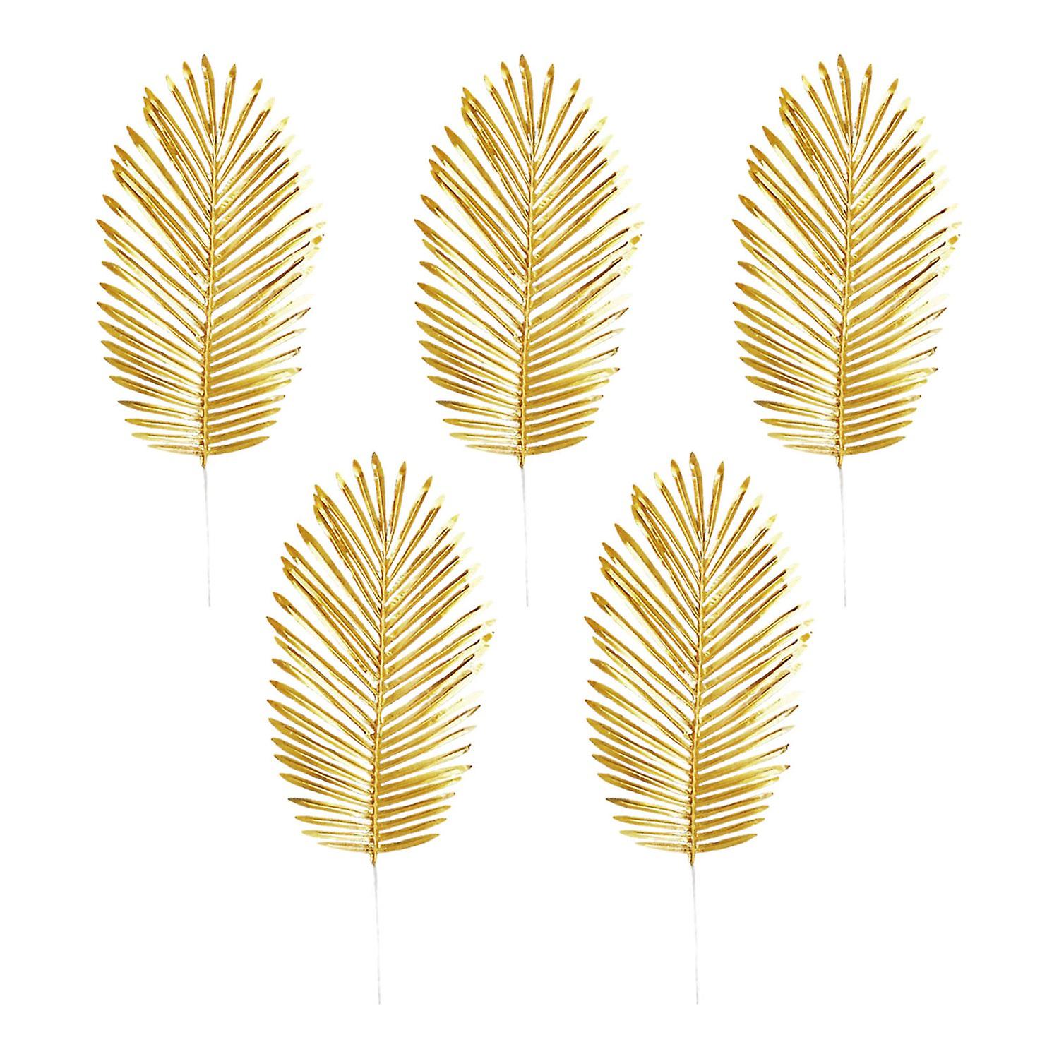 Gold Faux Monstera Leaf Bundle - Perfect for Elegant Decorations