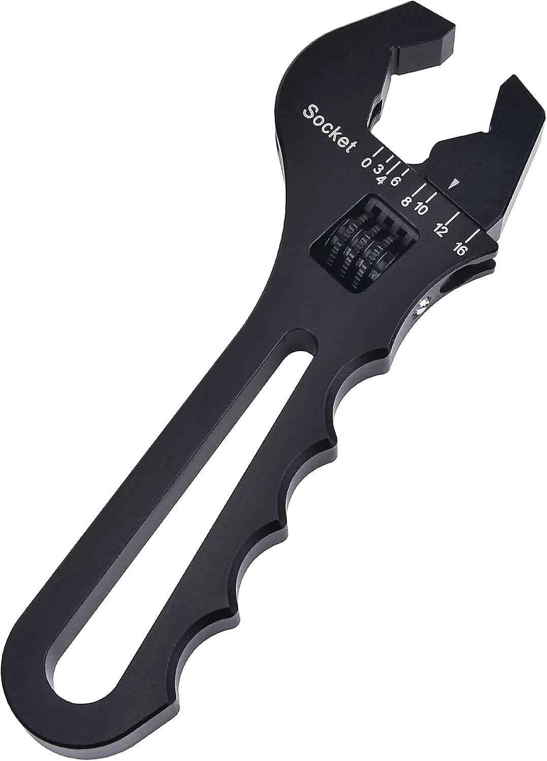 An Hose Fitting Adjustable Wrench Spanner (aluminum, Black)