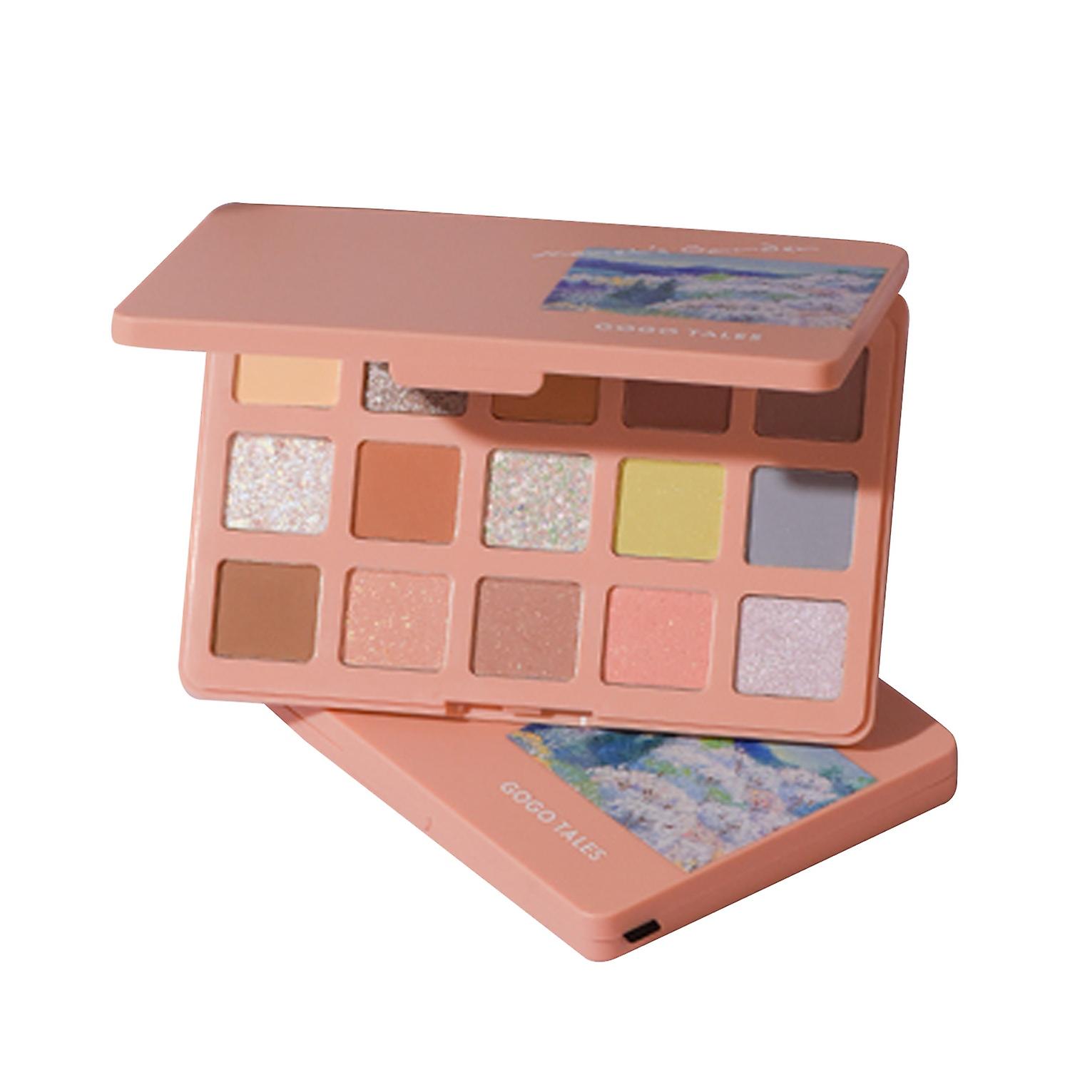 gogotales 15 Colors Eyeshadow Palette High Pigmented Glitter Matte Eyes Shadow Portable Pocket Desig
