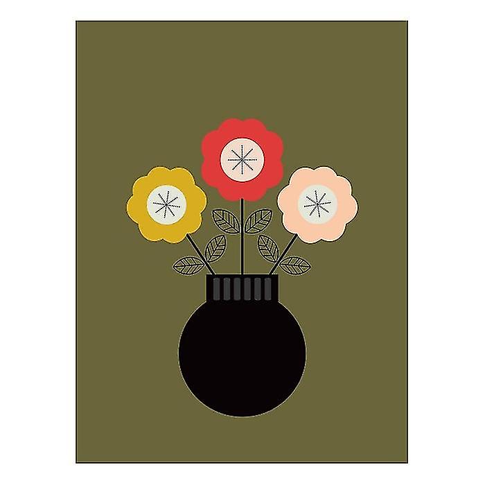 Lyndy Hants Little Black Vase Canvas Print