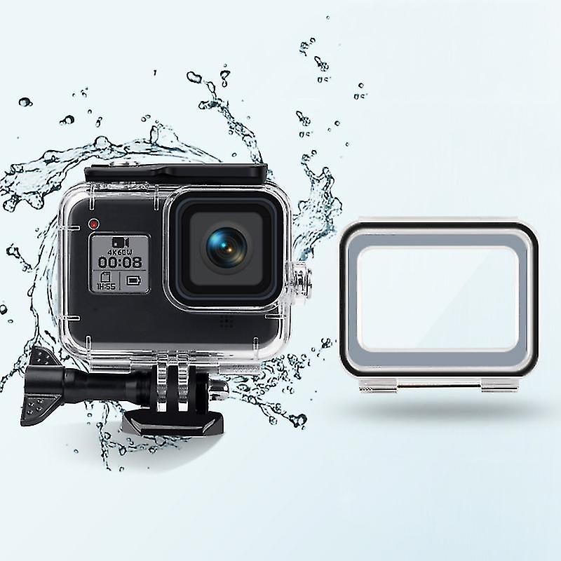 45m Waterproof Case + Touch Back Cover for GoPro HERO9 Black