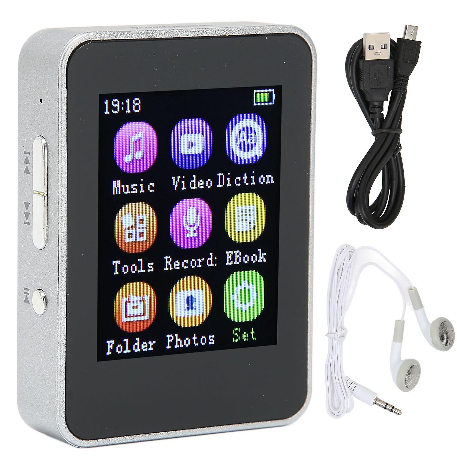 T7 MP4 Player Silver 4GB, 1.8" Screen, FM Radio, Recording, Multi-Format Support