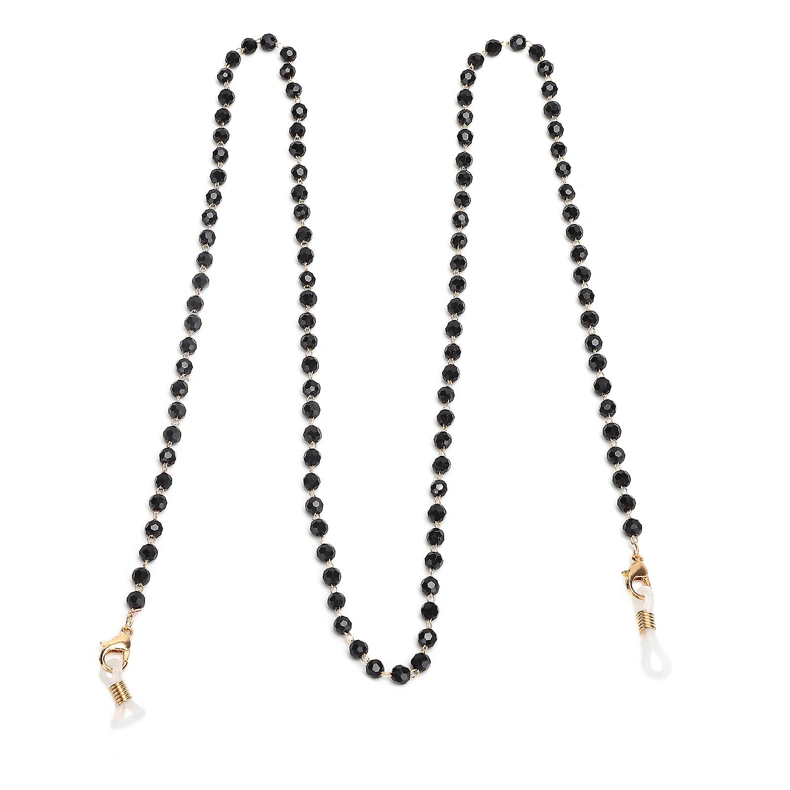 Black Acrylic Beaded Anti-Lost Eyeglass Chain