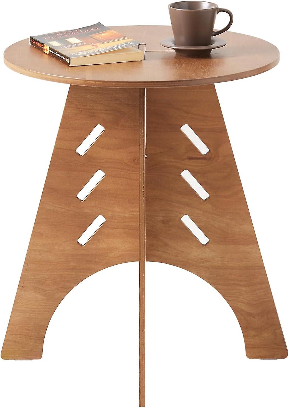 Table d’appoint ronde, Table basse, Canapé, Table d’appoint, Table de chevet, Table de chevet en structure à tenon et mortaise, SoBuy HFBT01-BR